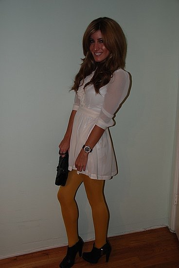 Mustard Colored Tights, Le Fashion Monster