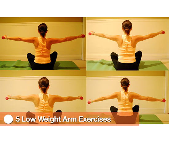5 Low Weight Exercises to Tone the Arms 5 Low Weight Exercises to Tone the Arms