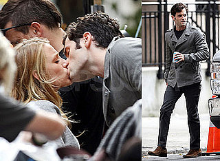 Pictures of Blake Lively and Penn Badgley Kissing on the Gossip Girl Set