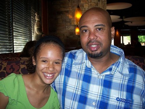 Daddy & Demetria enjoy PFChang's