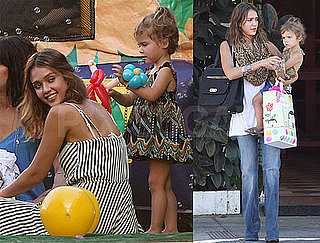 Pictures of Jessica Alba and Honor at Birthday Party in LA