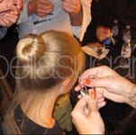 Backstage Hair at 2011 Spring London Fashion Week