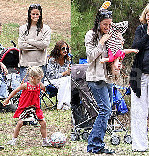 Pictures of Jennifer Garner at Soccer Practice With Violet, Seraphina, and Chris Affleck