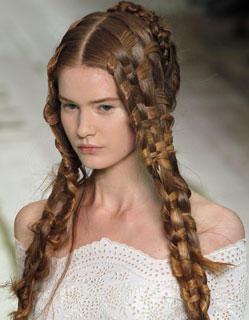 Woven Hair at the 2011 Paris Spring Alexander McQueen Show