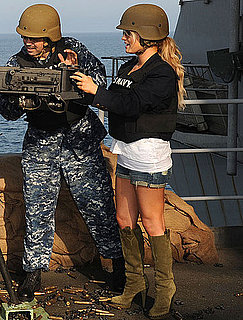 Pictures of Jessica Simpson on Navy Ship