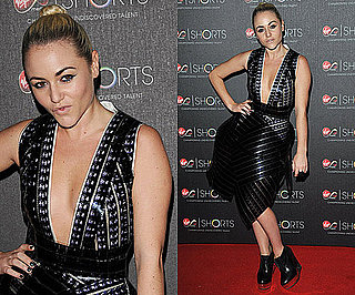 Photos of Jaime Winstone at Virgin Media Shorts in Film Reel Dress