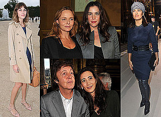 Alexa Chung, Salma Hayek, Liv Tyler at Paris Fashion Week S/S 2011
