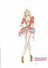 Peep Outfit Sketches from the Upcoming 2010 Victoria's Secret Fashion Show