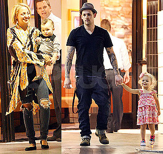 Pictures of Nicole Richie, Joel Madden, Harlow and Sparrow at California Pizza Kitchen