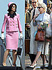 Pictures of Katie Holmes as Jackie Kennedy and Michelle Williams and Marilyn Monroe