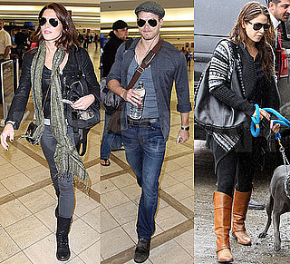 Pictures of Nikki Reed, Kellan Lutz, and Ashley Greene at Airport