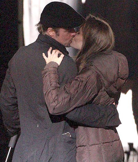 Angelina Jolie And Brad Pitt Kiss. Angelina Jolie and Brad Pitt