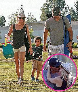 Pictures of LeAnn Rimes and Eddie Cibrian Kissing at Kid's Soccer Game