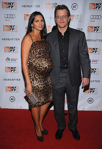 Pictures of Matt Damon and Pregnant Wife Luciana at Hereafter Premiere in NYC With Clint Eastwood and Bryce Dallas Howard