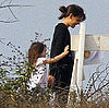 Pictures of Katie Holmes With Suri Cruise on Set in LA