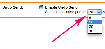 Gmail Undo Send Email Feature