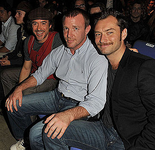 Pictures of Jude Law, Robert Downey Jr and Guy Ritchie Having a Sherlock Holmes Reunion at UFC in London