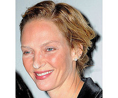 Uma Thurman and Celebrity Powder Mishap Pictures and Tutorial