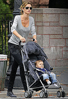 Pictures of Gisele Bundchen With Baby Ben in Central Park
