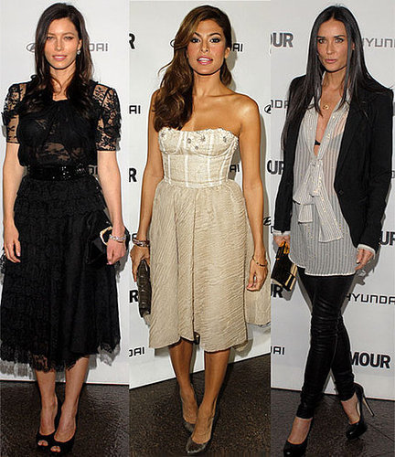 Pictures of Jessica Biel, Eva Mendes and Demi Moore at Glamour Reel Moments