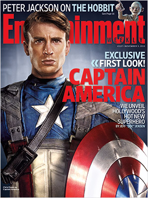 Chris Evans as Captain America Cover of Entertainment Weekly Pics and Quotes 2010-10-28 11:00:05