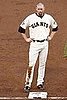 San Francisco Giant Aubrey Huff Wears Wife's Red Thong