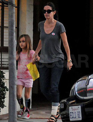 Pictures of Courteney Cox and Coco Arquette in LA