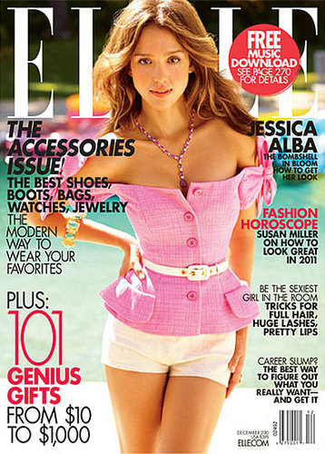 Pictures of Jessica Alba in the December Issue of Elle
