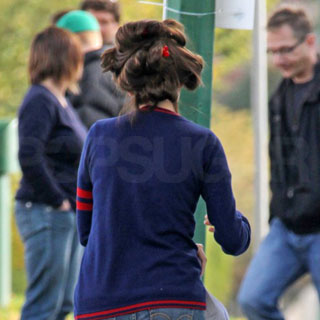 Guess Who's Wearing Curlers on the Set? Guess Who's Wearing Curlers on the Set?