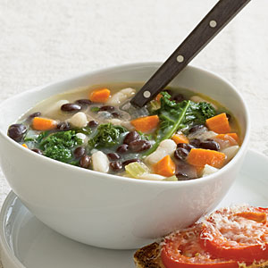 Yummy Potato, Bean, and Kale Soup Recipe