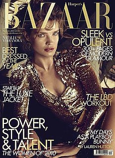 Natalia Vodianova on the Cover of Harper's Bazaar December 2010