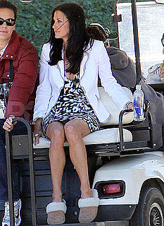 Pictures of Courteney Cox on Cougar Town Set