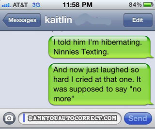 Funny iPhone Autocorrect Texts