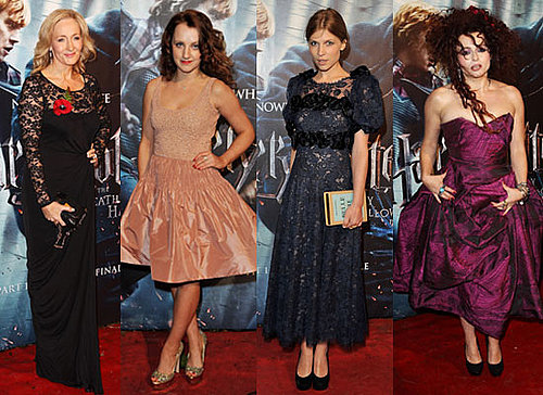 Helena Bonham Carter, JK Rowling, Bonnie Wright, Tom Felton at Harry Potter and the Deathly Hallows London Premiere