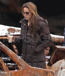 Pictures of Angelina Jolie on the Budapest Set of Her Directorial Debut