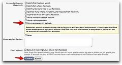 Facebook Log Off