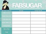 Free Holiday Gift Organizer Download