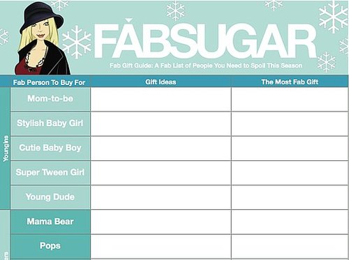 Free Holiday Gift Organizer Download