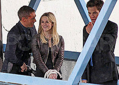 Pictures of Reese Witherspoon, Tom Hardy, and Chris Pine Shooting This Means War Pictures of Reese Witherspoon, Tom Hardy, and Chris Pine Shooting This Means War