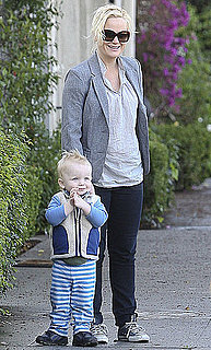 Pictures of Amy Poehler and Archie Arnett at the Farmers Market in Beverly Hills