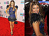 Fergie in a Short Sparkly Blue Dress at the 2010 American Music Awards