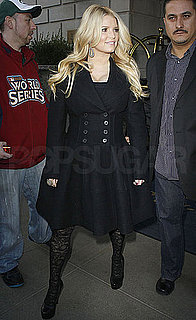 Pictures of Jessica Simpson on Her Way to Regis and Kelly