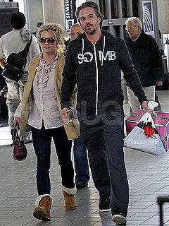 Pictures of Britney Spears and Jason Trawick at Airport Before Thanksgiving