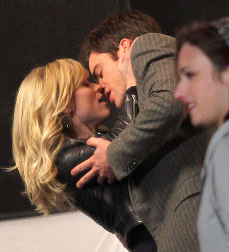 Pictures of Reese Witherspoon Filming This Means War With Chris Pine and Tom Hardy