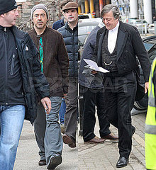 Pictures of Stephen Fry, Jude Law, Robert Downey Jr Filming Sherlock Holmes 2 Pictures of Stephen Fry, Jude Law, Robert Downey Jr Filming Sherlock Holmes 2
