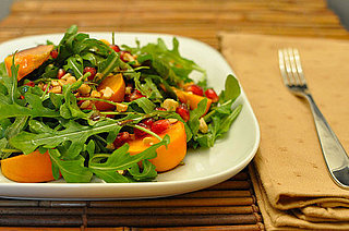Fall Salad Recipe With Arugula, Persimmons, and Pomegranates