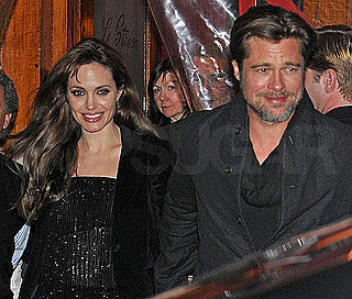 Pictures of Brad Pitt and Angelina Jolie Out to Dinner in Paris