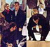 Pictures of Take That Having a Snowball Fight in Stockholm, Sweden