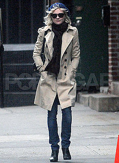 Pictures of Kirsten Dunst Arriving in NYC and Meeting a Friend For Lunch