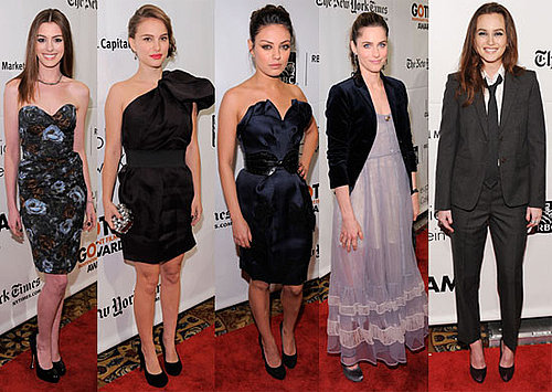 Pictures of Anne Hathaway, Winona Ryder, Jesse Eisenberg, Leighton Meester, and Natalie Portman at Gotham Awards